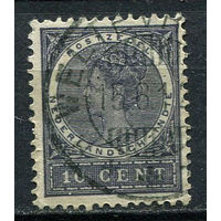 Нидерландская Индия - 1902/1906 - Королева Вильгельмина 10С - [Mi.46] - 1 марка. Гашеная.  (Лот 68EW)-T25P3
