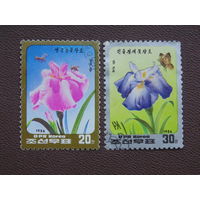 Корея 1986 г. Цветы.