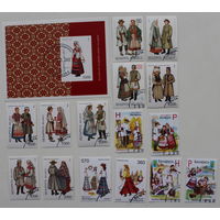 Беларусь. Белорусская народная одежда (гашеные марки в конверте)