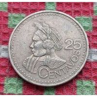Гватемала 25 центавос (центов) 2000 года. Дерево. Новогодняя ликвидация!