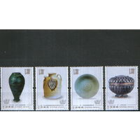 Полная серия из 4 марок 2021г. КНР "Сокровища Великого шелкового пути" MNH