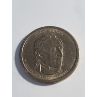 США 1 доллар 10 президент Джон Тайлер 2009