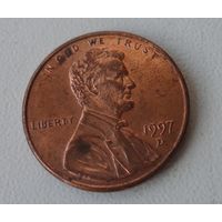 1 цент США 1997 г.в. D