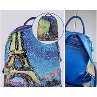 Рюкзак городской женский с пайетками Париж