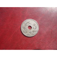 5 центов 1910 года Бельгия