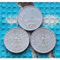 Польша 1 грош 1949 года. Новогодняя распродажа!