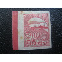 Эстония 1920 мих 16 марка с полем виды Ревеля (Таллин)