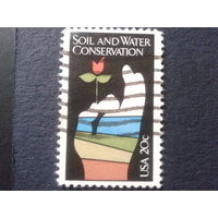 США 1984 беречь землю и воду, роза