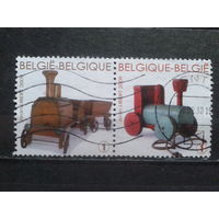 Бельгия 2009 Детские игрушки, сцепка, марки из блока