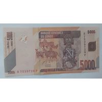 Конго 5000 франков 2020 года UNC