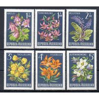 Альпийская флора Австрия 1966 год серия из 6 марок