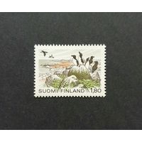 Птицы гагарки национальные парки Фауна Полная серия ** Финляндия 1983 Mi 920
