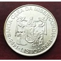 Серебро 0.500! Португалия 1000 эскудо, 1998 500 лет церкви Мизерикордия