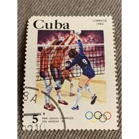 Куба 1983. Олимпиада Лос-Анджелеса 1984. Волейбол. Марка из серии