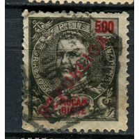 Португальские колонии - Мозамбик - 1916 - Король Карлуш 500R c надпечаткой REPUBLICA - [Mi.199] - 1 марка. Гашеная.  (Лот 131BG)