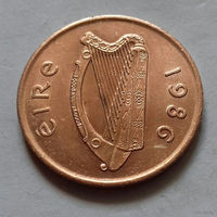 2 пенса, Ирландия 1986 г.