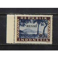 Индонезия Респ Служебные 1948 Венский выпуск Суматра Горный ландшафт Надп #5**