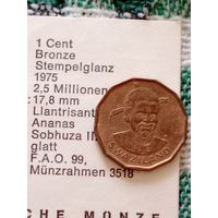 Свазиленд 1 цент 1975 фао