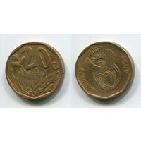 Южная Африка. 20 центов (2007, XF)