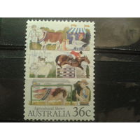 Австралия 1987 домашние животные Михель-0,6 евро гаш