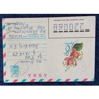 Художественный маркированный конверт СССР 1980 ХМК прошедший почту Художник Пыхтина 8 Марта
