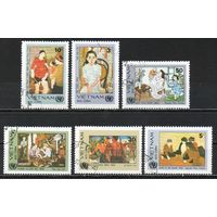 Живопись Вьетнам 1984 год серия из 6 марок