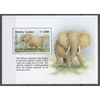 1993 Сьерра-Леоне 2059/B228 Фауна - Слоны 8,50 евро