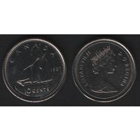 Канада __km77.2 10 центов 1987 год (f