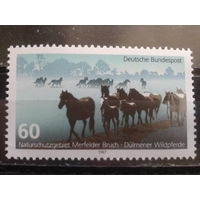 ФРГ 1987 табун лошадей** Михель-2,2 евро