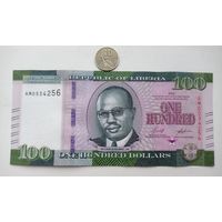 Werty71 Либерия 100 долларов 2022 UNC банкнота