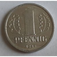 Германия - ГДР 1 пфенниг, 1985 (7-1-38)