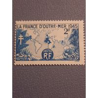 Франция 1945. Карта