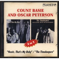 CD Count Basie & Oscar Peterson. Встречи джаз-пианистов. Два LP на одном CD. 1983, 1986 г.г. ООО "Сант". Russia