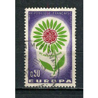 Франция - 1964 - Европа C.E.P.T.- Цветок 0,50Fr - [Mi.1491] - 1 марка. Гашеная.  (Лот 80Fk)-T25P20