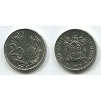 Южная Африка. 20 центов (1977, XF)