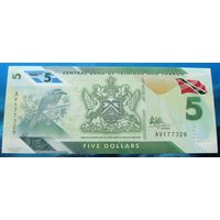 Тринидат и Тобаго. 5 долларов 2020 года Номер по каталогу: P61  Полимер