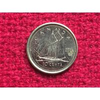 Канада 10 центов 2001 г.