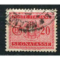 Королевство Италия - 1934 - Доплатная марка - Герб - 20c - [Mi.26p] - 1 марка. Гашеная.  (Лот 73AG)