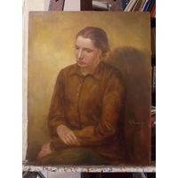Картина "Девушка в коричневой одежде". Автор Кирилл Владимирович Мельник
