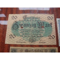 Германия  20  марок 1918 Нотгельд