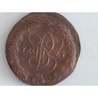Монета 5 копеек 1771
