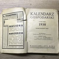 Kalendarz gospodarski,1939r.