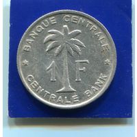 Бельгийское Конго , Руанда - Урунди , 1 франк 1958