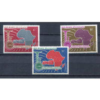 Руанда - 1967г. - Африкано-Малагасийский почтовый союз - полная серия, MNH [Mi 240-242] - 3 марки