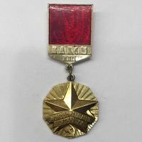 Значок СССР ВЛКСМ, Молодой Гвардеец Пятилетки. 3-я степень