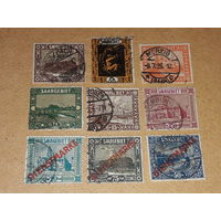 Германия Саар 1922 - 1923 Стандарты. Сборка 9 разных марок