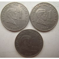 Филиппины 1 песо 1997, 2000, 2001 гг. Цена за 1 шт.