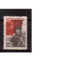 СССР-1938, (Заг.491),  гаш. , 20-летие Красной Армии, Танкист