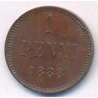1 пенни 1888 год _состояние VF/XF