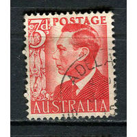 Австралия - 1950/1951 - Георг VI 3P - [Mi.202] - 1 марка. Гашеная.  (Лот 22BU)